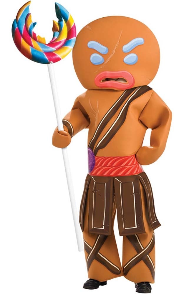 Buy Shrek Forever After - Gingerbread Man Warrior Adult Costume - MyDeal
